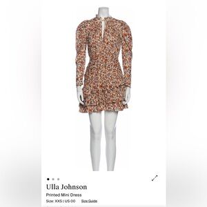 Ulla Johnson Floral Print Ruffle Dress